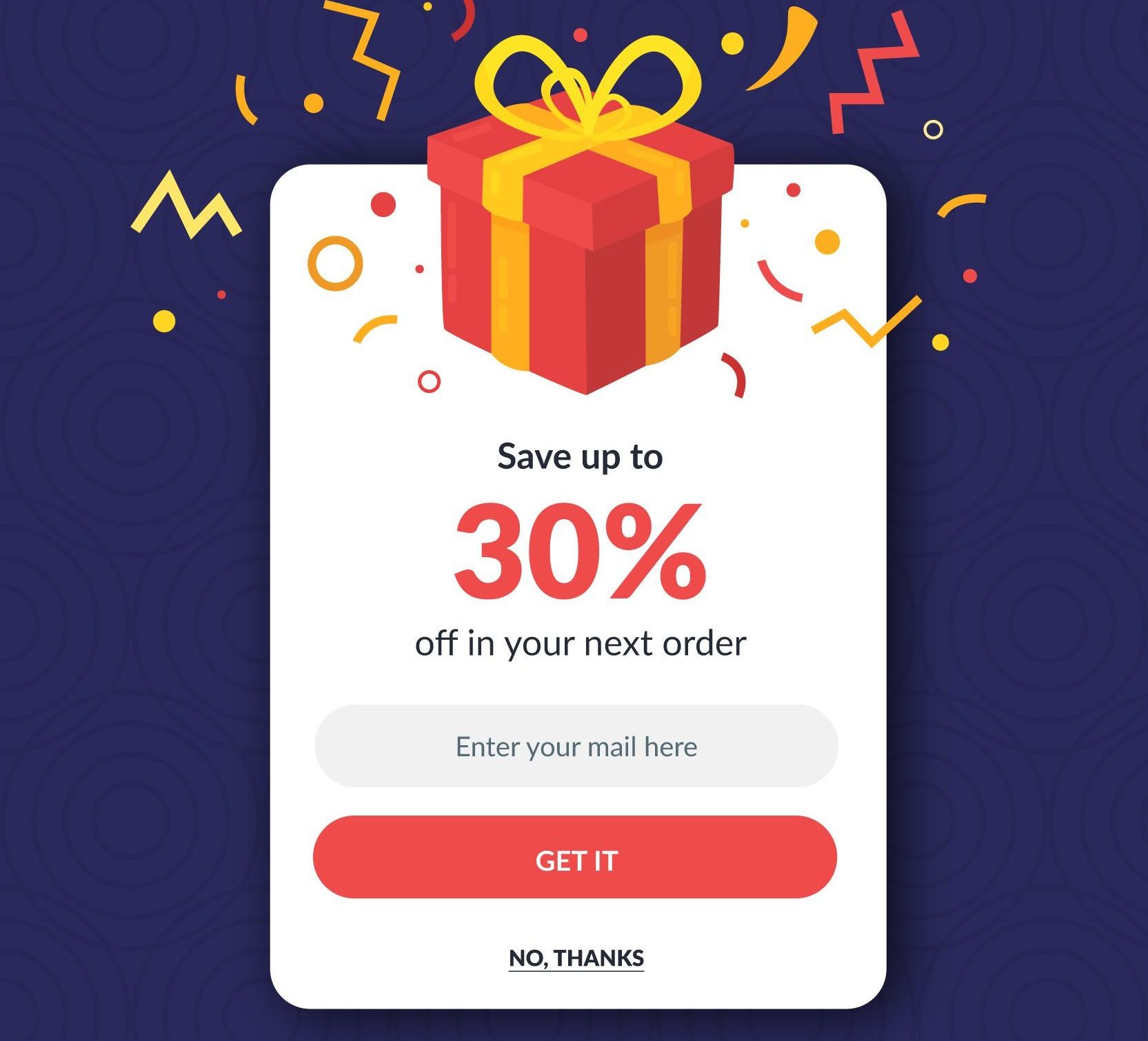 Example of CTA with form to use your website for lead generation